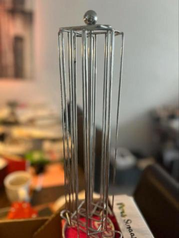 Nespresso cupjes display carrousel, chroom. Heel mooi   beschikbaar voor biedingen