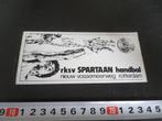 sticker RKSV spartaan handbal rotterdam nieuw vossemeerweg, Ophalen, Zo goed als nieuw