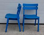 48 x design stoelen cafestoelen horeca terras bistro blauw, Huis en Inrichting, Stoelen, Kunststof, Blauw, Ophalen of Verzenden
