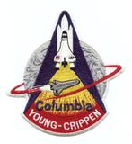 NASA patch STS-1 space shuttle Columbia, Ophalen of Verzenden, Nieuw, Patch, Badge of Embleem