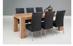 Goossens Eetkamertafel Quint, Eikenhout, Huis en Inrichting, Tafels | Eettafels, Ophalen, 50 tot 100 cm, Zo goed als nieuw, Vijf personen of meer