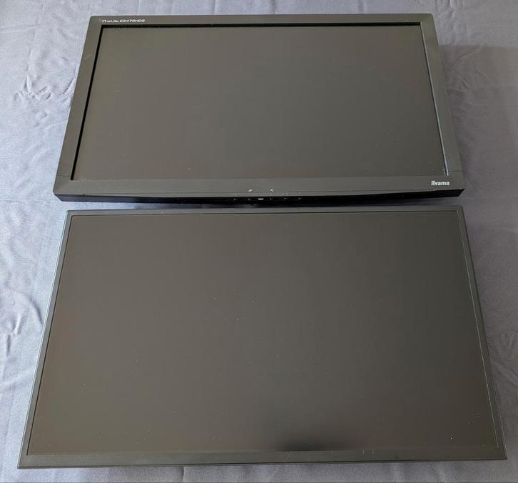 2x Iiyama 24" Monitor - Zonder voet/kabels, Computers en Software, Monitoren, 60 Hz of minder, IPS, Full HD, Ophalen