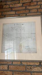 Ingelijste oorkonde Willem III, Ophalen