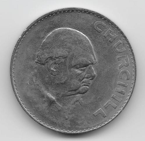 Verenigd Koninkrijk 1 crown 1965 "Winston Churchill" KM# 910, Postzegels en Munten, Munten | Europa | Niet-Euromunten, Losse munt