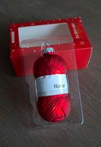 Glazen kerstbal  bolletje royal wol, Ophalen of Verzenden