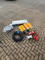 Camper startset met 4 levellers, lange stroomkabel, krik, Ophalen, Gebruikt
