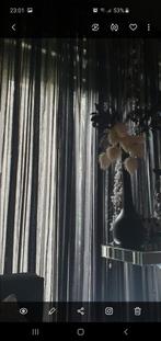 Gardijnen, Huis en Inrichting, 200 cm of meer, Zwart, Ophalen of Verzenden, Zo goed als nieuw