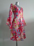 Aurobelle hardroze jurk, katoen, maat medium, Kleding | Dames, Jurken, Maat 38/40 (M), Verzenden, Knielengte, Roze