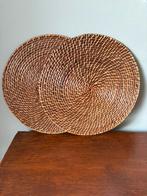 Set van 2 birma placemats | Bohemian | rotan, Ophalen of Verzenden, Zo goed als nieuw, Bord