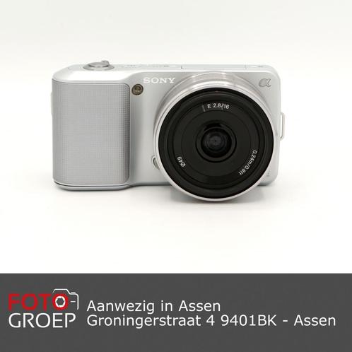 Sony NEX 3 zilver + SEL16 F28 (aanwezig in Assen), Audio, Tv en Foto, Fotocamera's Digitaal, Zo goed als nieuw, Compact, Sony