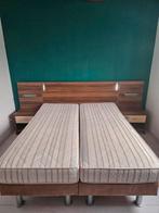 Boxspring elektrisch verstelbaar 160x200cm, Huis en Inrichting, Slaapkamer | Boxsprings, Ophalen, Crème, Gebruikt, Tweepersoons