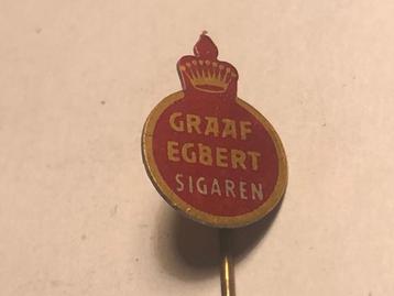 Metalen GRAAF EGBERT SIGAREN Speld (Rood/Geel). beschikbaar voor biedingen