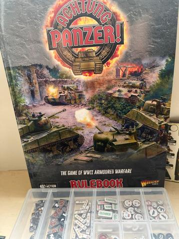 Achtung Panzer! Warlord Games Regelboek + Tokens beschikbaar voor biedingen
