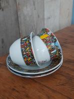 Kop en schotels Ahwa Floriade, Ophalen of Verzenden, Zo goed als nieuw, Porselein, Kop en/of schotel