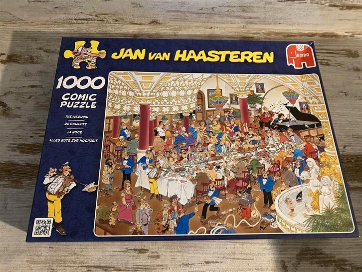 jan van haasteren - de bruiloft 1000 stuks [s314], Hobby en Vrije tijd, Denksport en Puzzels, Zo goed als nieuw, 500 t/m 1500 stukjes