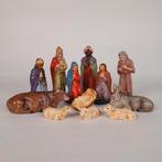 Vintage Marolin Kerstgroep 12 delig - kerststal figuren, Diversen, Kerst, Ophalen of Verzenden