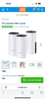 TP-link Deco M4 3 pack wifiversterker, Ophalen, Gebruikt, TP Link Deco