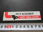 sticker PCT koerier amsterdam 020, Ophalen, Zo goed als nieuw