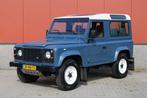 Land Rover Defender 90 Tdi County Station Wagon Origineel NL, Origineel Nederlands, Te koop, Blauw, 113 pk