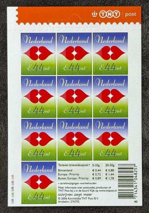 2006 velletje 10 voor de liefde NVPH 2483 postfris, Postzegels en Munten, Postzegels | Nederland, Postfris, Na 1940, Verzenden