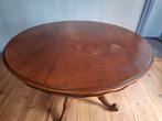 Vintage massief houten eettafel. Rond. 120cm., Huis en Inrichting, Tafels | Eettafels, Ophalen, Gebruikt, Vier personen, Overige houtsoorten