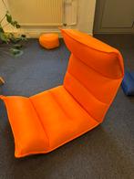 Iconisch Beliani Balka zitkussen – ligkussen – neon oranje, Ophalen, Zo goed als nieuw, Oranje, Zitzakstoel