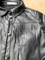 Leren Calvin Klein Blouse - Maat 10 Jaar, Ophalen of Verzenden, Zo goed als nieuw, Zwart, Jasje