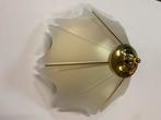 Vintage plafondlamp glas en goud jaren 90’, Ophalen, ., 2de hands, .