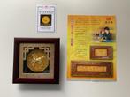 Chinese voorstelling in bladgoud, Antiek en Kunst, Ophalen of Verzenden