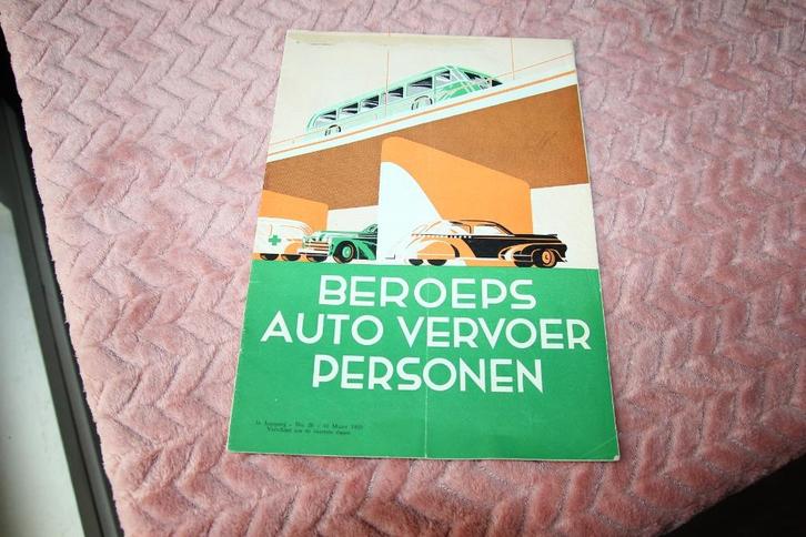 Beroeps auto vervoer personen 1950, Boeken, Auto's | Folders en Tijdschriften, Gelezen, Algemeen, Ophalen of Verzenden