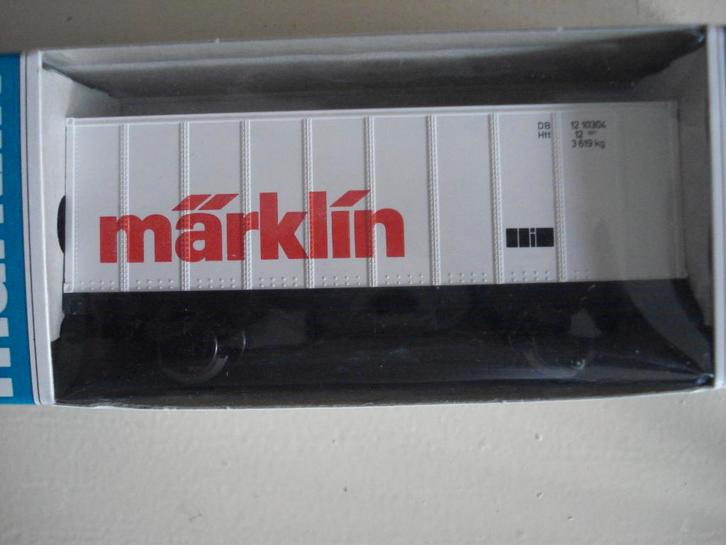 Containerwagon  Marklin, Hobby en Vrije tijd, Modeltreinen | H0, Zo goed als nieuw, Wagon, Wisselstroom, Märklin, Verzenden
