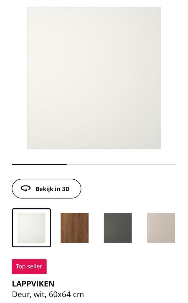 9x Witte Besta Lappviken Deurtjes 60x64cm, Doe-het-zelf en Verbouw, Deuren en Horren, Binnendeur, Minder dan 200 cm, Minder dan 80 cm