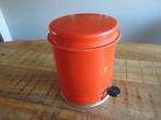 Vintage Rode Brabantia pedaalemmer vuilnisemmer prullenbak, Huis en Inrichting, Woonaccessoires | Prullenbakken, Gebruikt, Met pedaal