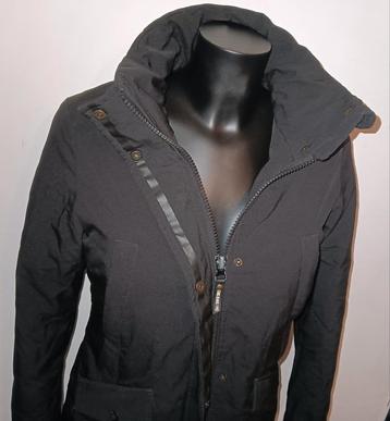 Stoere Zwarte Cars Jeans Winterjas beschikbaar voor biedingen