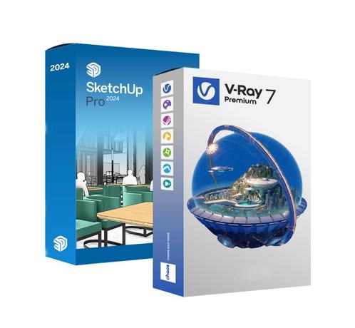 SketchUp Pro 2024 + V-RAY 7 | Windows (levenslang), Computers en Software, Ontwerp- en Bewerkingssoftware, Nieuw, Windows, Ophalen