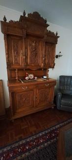 Antieke Houten Kast met Snijwerk, Ophalen