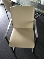 Eetkamerstoelen 4 stuks (RVS + Leer), Ophalen, Gebruikt, Overige kleuren, Design