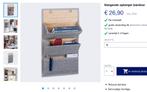 Wandorganizer hangend grijs/bamboe, Ophalen of Verzenden, Nieuw
