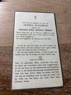 Hageman Aleida 1883 1952 Arnhem x Verheulen - 27902, Ophalen of Verzenden, Bidprentje