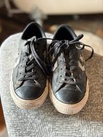 Zwarte leren lage Converse Allstars maat 40, Gebruikt, Jongen of Meisje, Schoenen, Ophalen of Verzenden