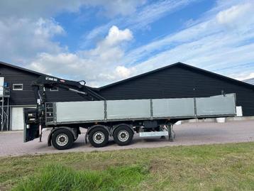 Fruehauf oplegger 39 ton HIAB 195-4 (bj 2005) beschikbaar voor biedingen