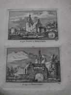 173/174 Ijsselstein Poort en Sluis Kopergravure 18e eeuw dl3, Antiek en Kunst, Kunst | Etsen en Gravures, Ophalen of Verzenden
