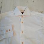 Cavallaro Napoli overhemd 39 M doppio ritorto wit roze oranj, Wit, Zo goed als nieuw, Cavallaro Napoli, Halswijdte 39/40 (M)