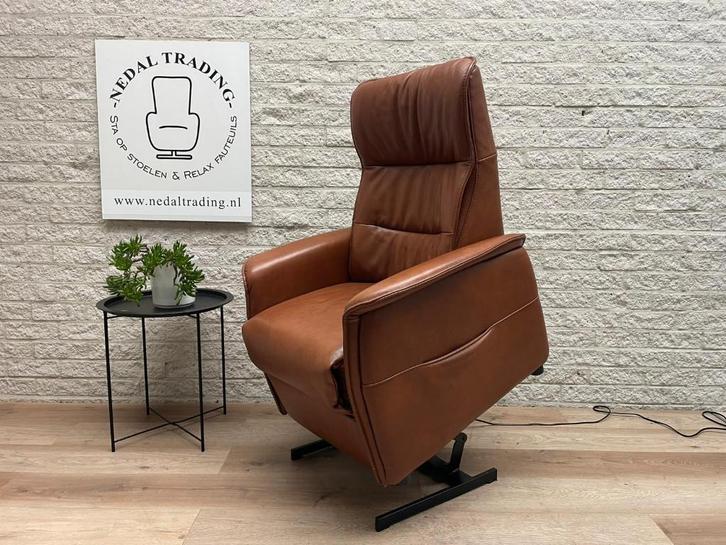 Als nieuw Ciar sta op stoel relax fauteuil Small staopstoel, Huis en Inrichting, Fauteuils, Zo goed als nieuw, Leer, 50 tot 75 cm