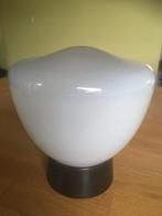 vintage plafondlamp glas + bakeliet, Ophalen of Verzenden, Zo goed als nieuw, Glas, Vintage fifties