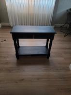 Zwart geschilderd grenen sitetable, Ophalen, Gebruikt, 50 tot 100 cm, Landelijk