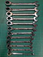 GearWrench Ratelsleutel Set - 12-delig, Doe-het-zelf en Verbouw, Gereedschap | Handgereedschap, Ophalen, Zo goed als nieuw