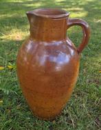 Antieke decoratieve gres kruik, Tuin en Terras, Ophalen of Verzenden, Gebruikt