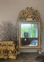 18e eeuws bruidsspiegel , spiegel met kuif, Ophalen of Verzenden