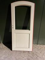 Houten deur getoogd, Ophalen of Verzenden, 200 tot 215 cm, Glas, Buitendeur